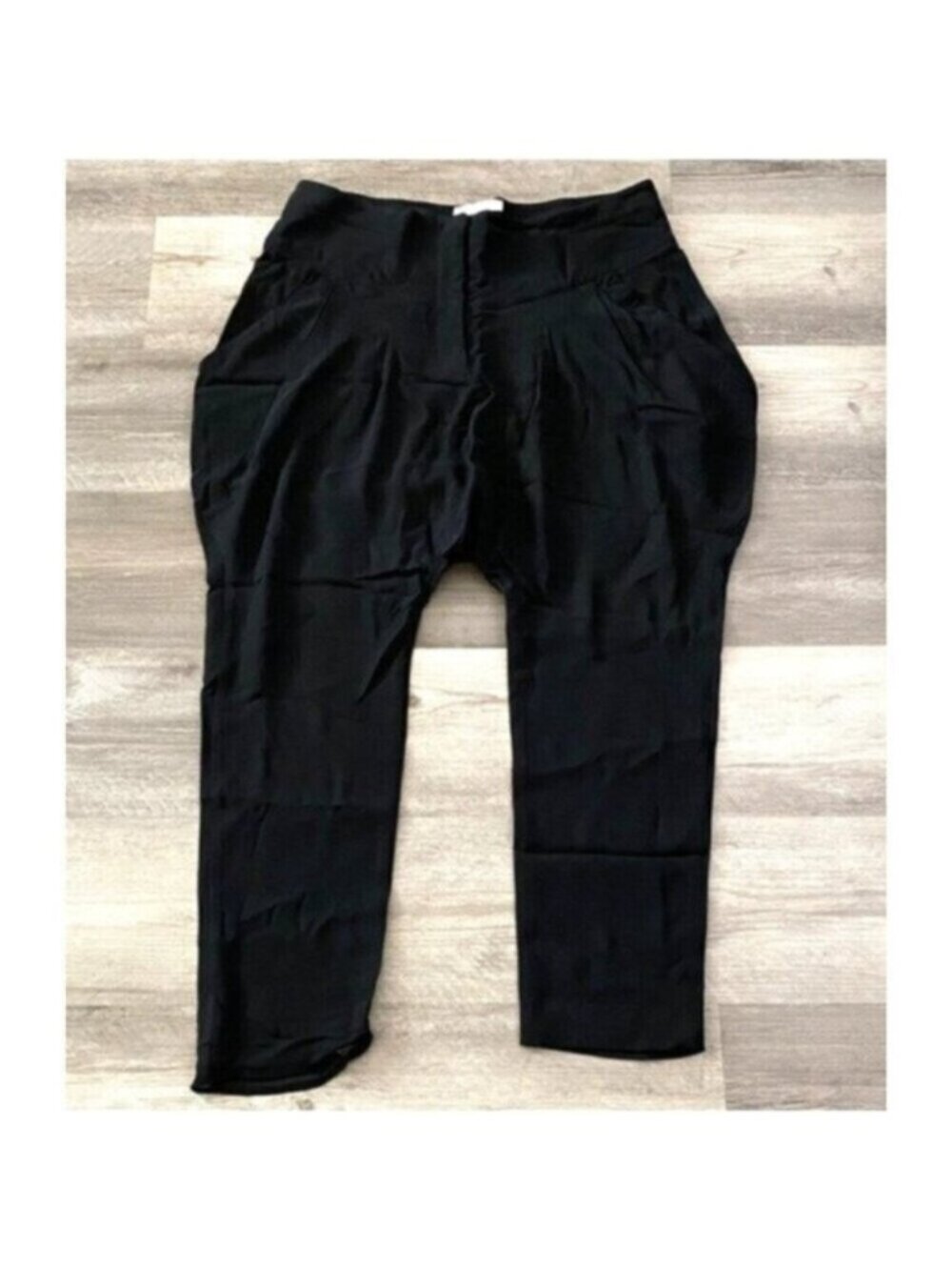 Givenchy Pants Womens 10 Black Avant Garde Pleated Drop Crotch Italy Pleated